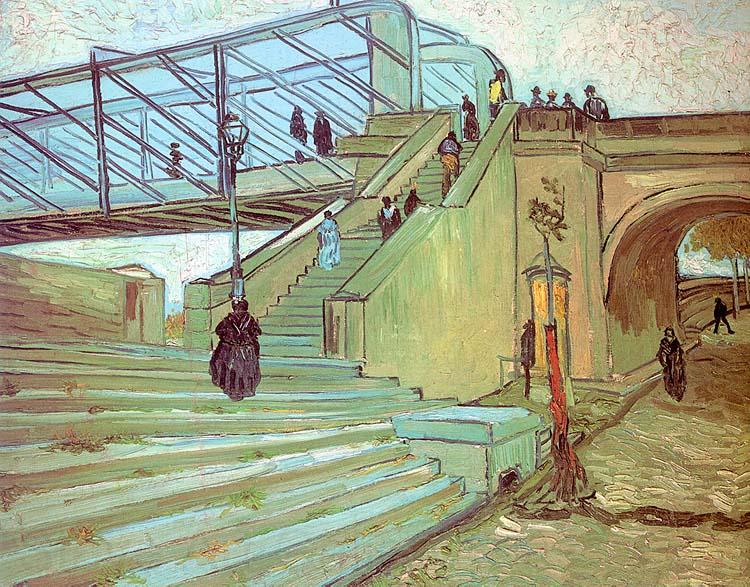Vincent Van Gogh The Trinquetaille Bridge Norge oil painting art
